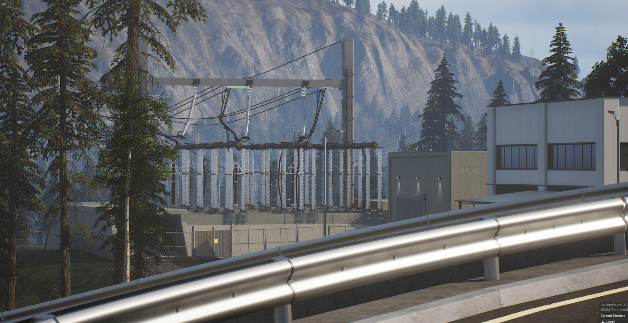 High voltage substation facilities
